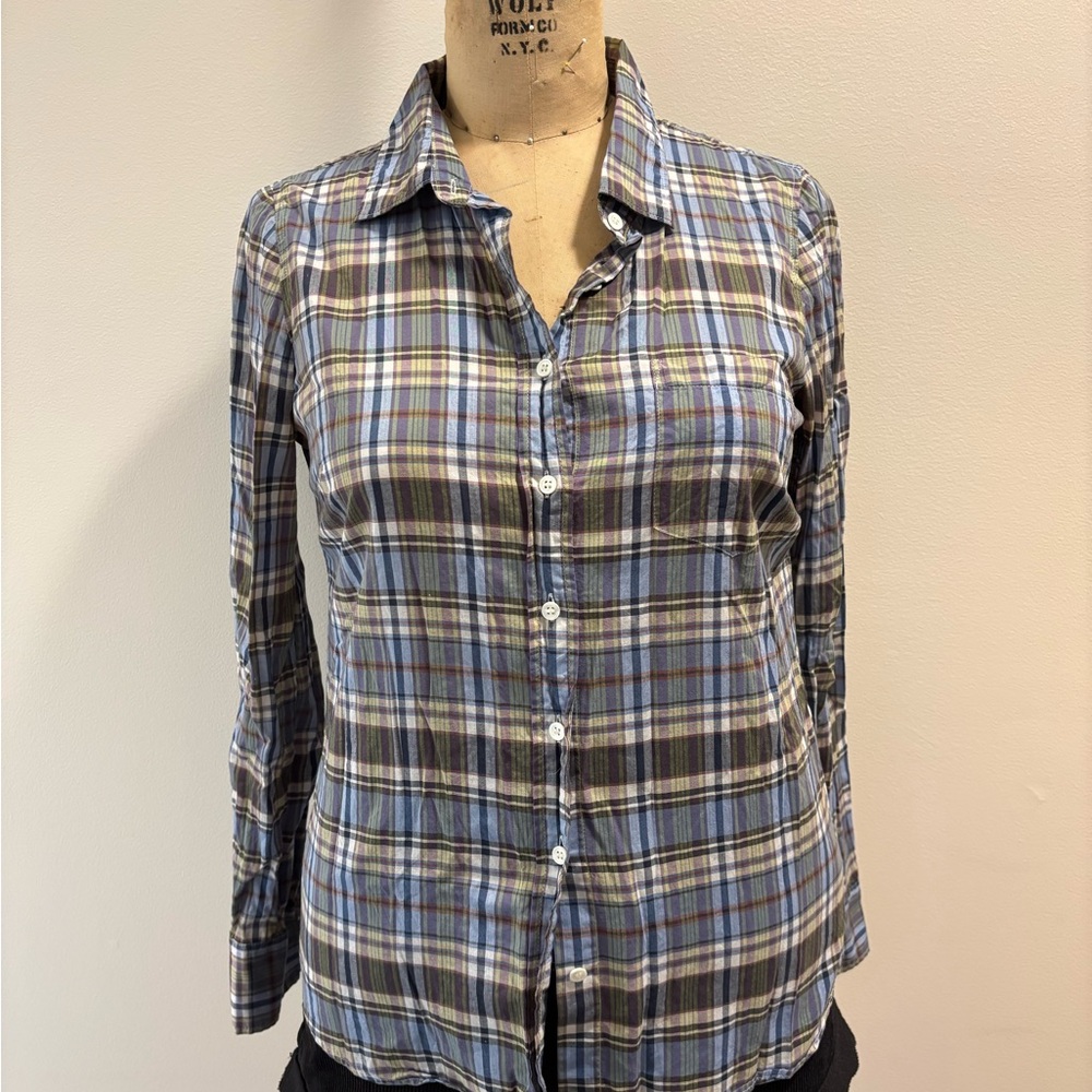 Multicolor Plaid Long Sleeve Shirt